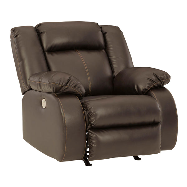 Signature Design by Ashley Denoron Power Rocker Leather Look Recliner 5350598 IMAGE 1