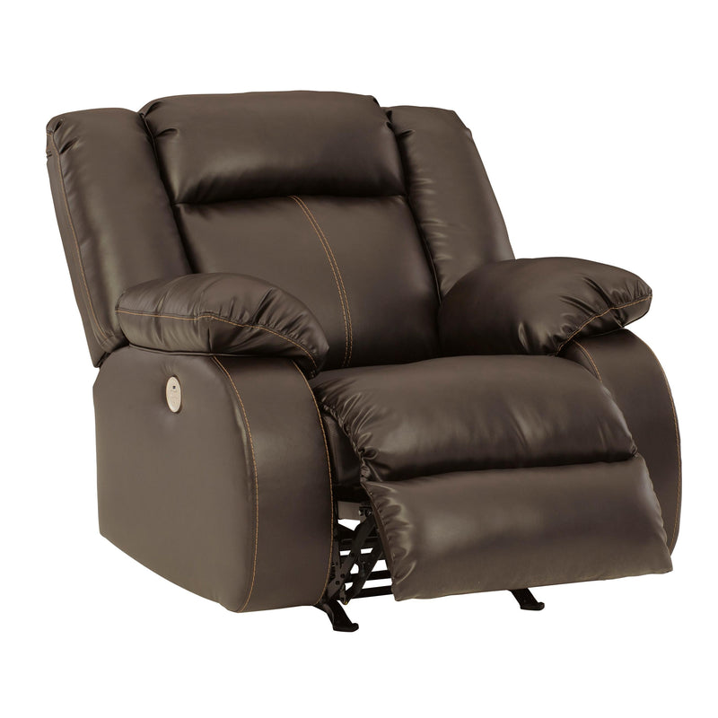 Signature Design by Ashley Denoron Power Rocker Leather Look Recliner 5350598 IMAGE 2
