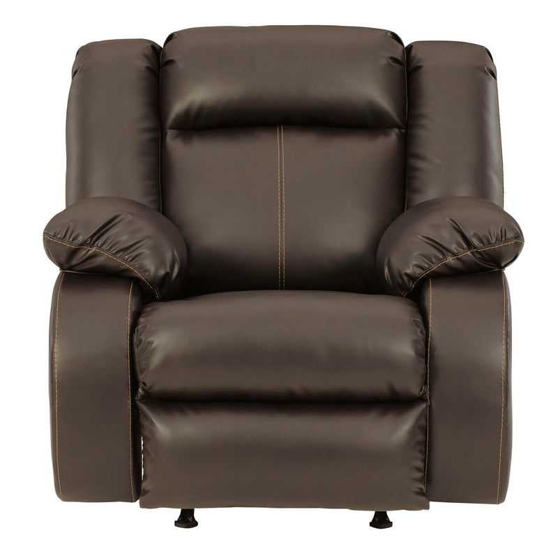 Signature Design by Ashley Denoron Power Rocker Leather Look Recliner 5350598 IMAGE 3