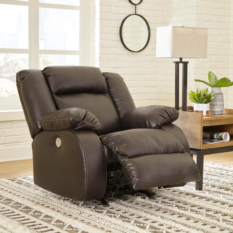 Signature Design by Ashley Denoron Power Rocker Leather Look Recliner 5350598 IMAGE 7