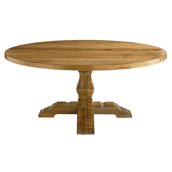 Bassett Round Bench Made Dining Table with Pedestal Base 4015-6060 IMAGE 1
