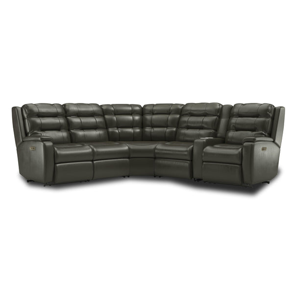 Flexsteel Arlo Reclining Leather 6 pc Sectional 3810-57-824-70/3810-58-824-70/3810-59-824-70/3810-19-824-70/3810-23-824-70/3810-72-824-70 IMAGE 1
