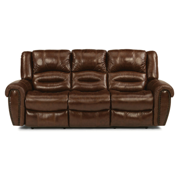 Flexsteel Town Reclining Leather Match Sofa 1010-62 048-54 IMAGE 1
