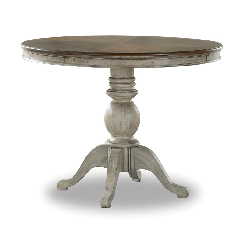 Flexsteel Round Plymouth Counter Height Dining Table with Pedestal Base W1147-836 IMAGE 1