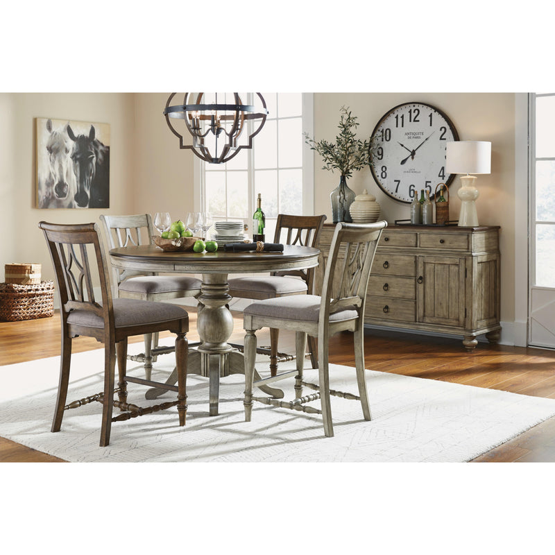Flexsteel Round Plymouth Counter Height Dining Table with Pedestal Base W1147-836 IMAGE 5