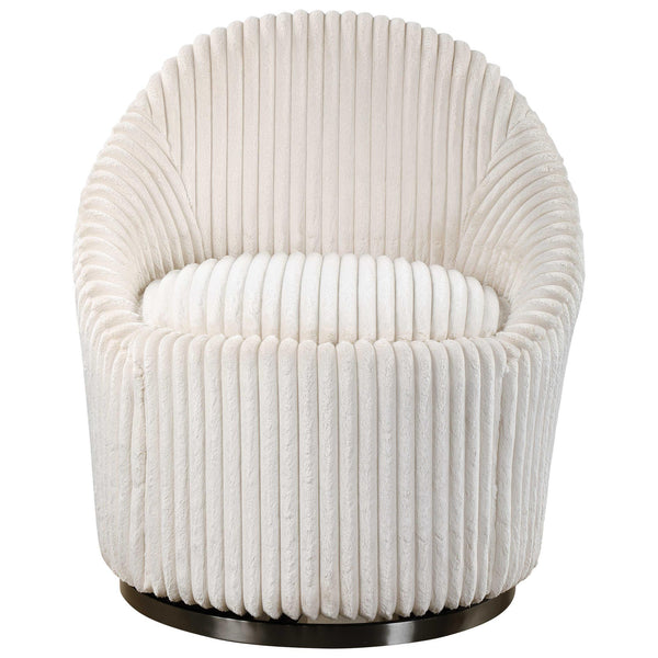 Uttermost Crue Swivel Fabric Accent Chair 23578 IMAGE 1