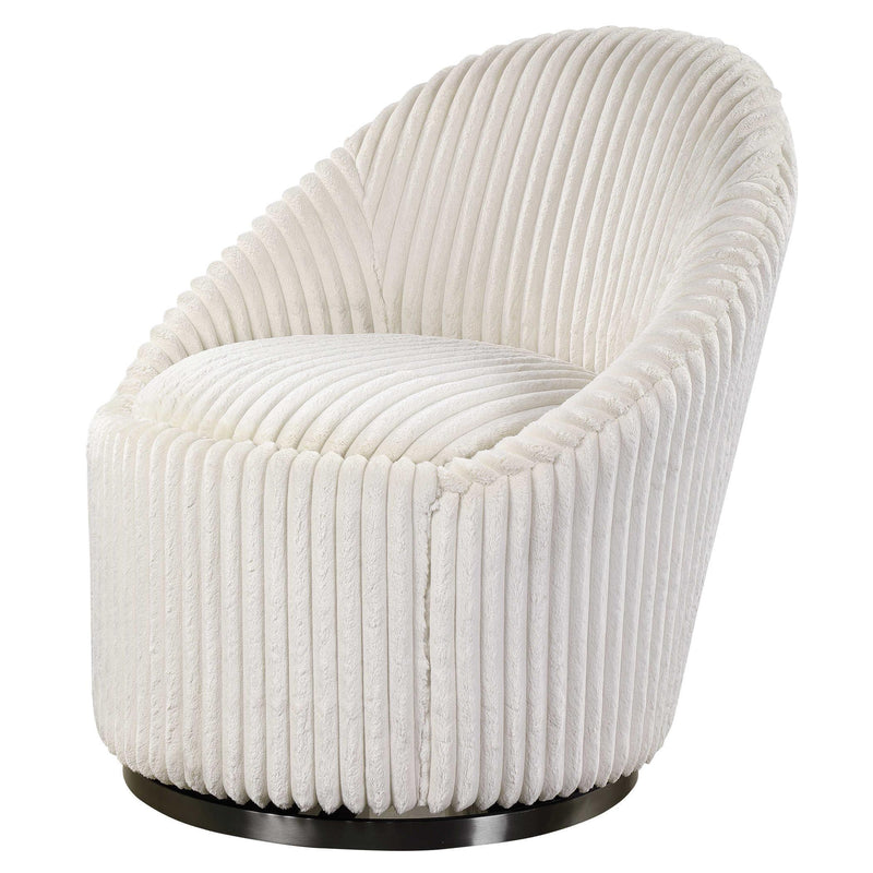 Uttermost Crue Swivel Fabric Accent Chair 23578 IMAGE 2