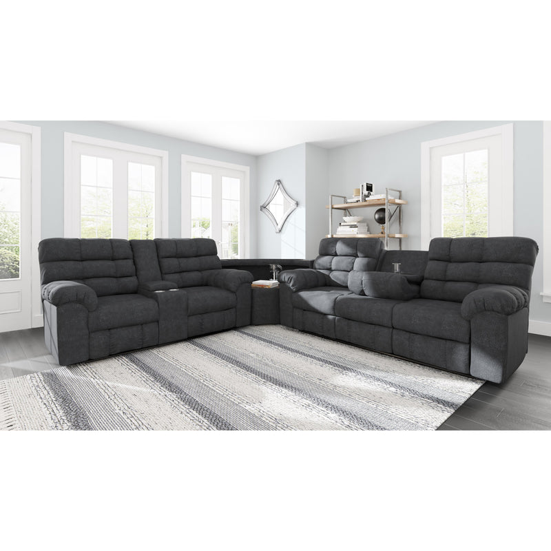 Signature Design by Ashley Wilhurst Reclining Fabric 3 pc Sectional 5540394/5540377/5540389 IMAGE 3