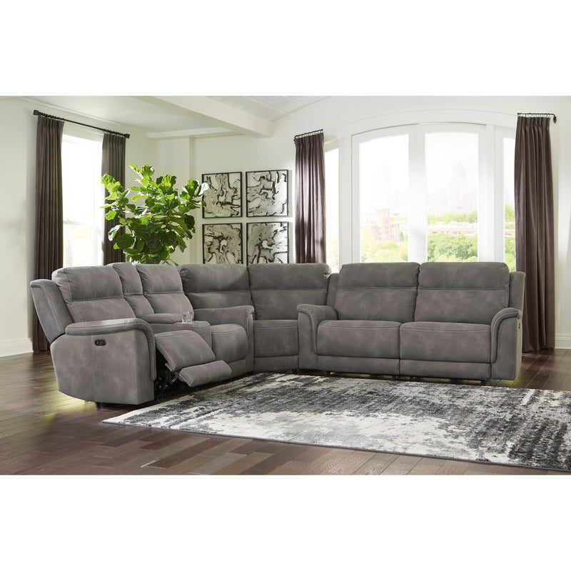 Signature Design by Ashley Next-Gen Durapella Power Reclining Fabric 3 pc Sectional 5930147/5930177/5930118 IMAGE 3