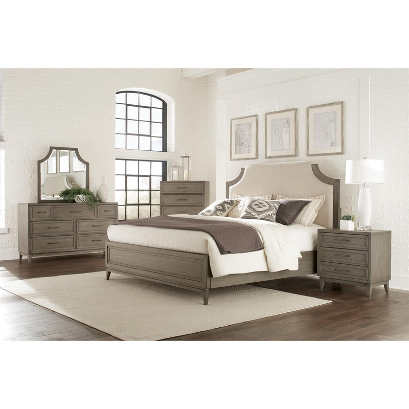 Riverside Furniture Vogue King Upholstered Panel Bed 46180/46172/46185 IMAGE 3