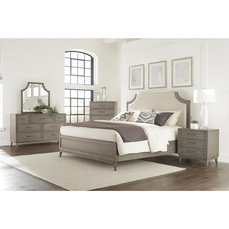 Riverside Furniture Vogue King Upholstered Panel Bed 46180/46172/46185 IMAGE 4