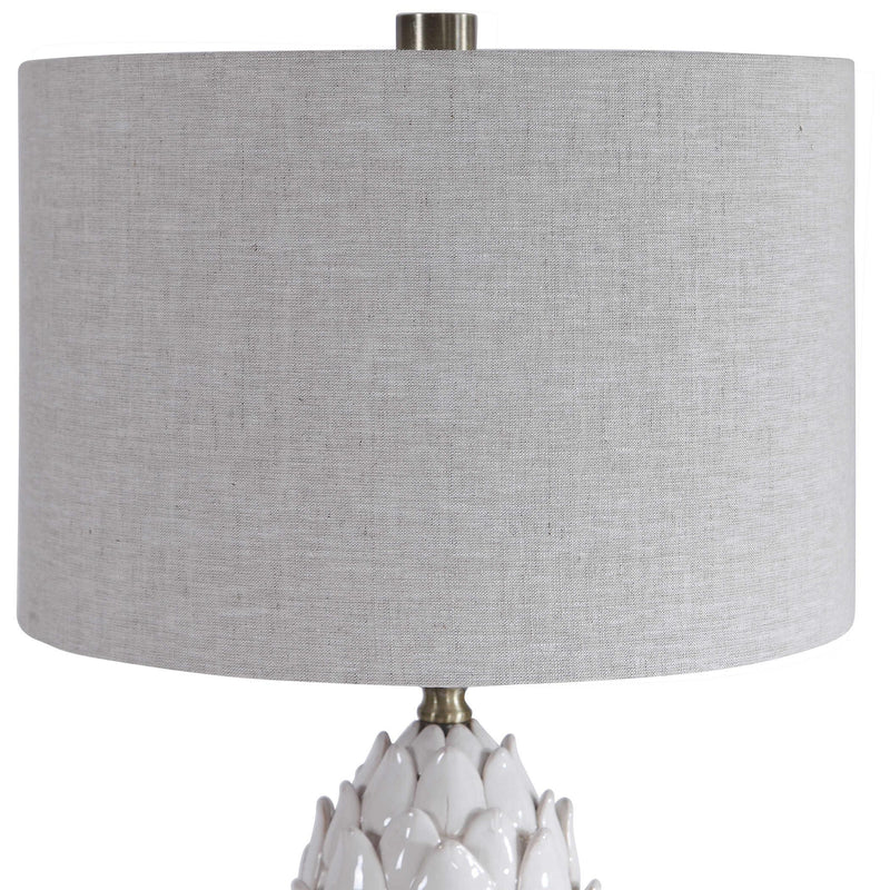 Uttermost White Table Lamp 26380-1 IMAGE 3