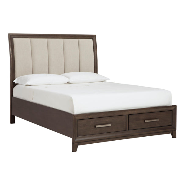 Signature Design by Ashley Brueban Queen Upholstered Panel Bed with Storage B497-57/B497-54S/B497-96 IMAGE 1