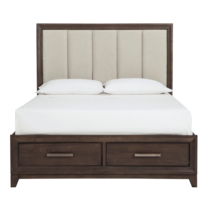 Signature Design by Ashley Brueban Queen Upholstered Panel Bed with Storage B497-57/B497-54S/B497-96 IMAGE 2