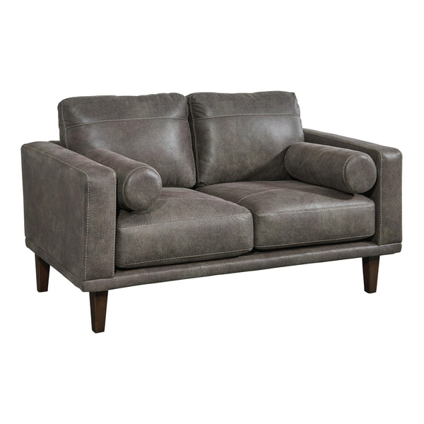 Signature Design by Ashley Arroyo Stationary Leather Look Loveseat 8940235 IMAGE 1