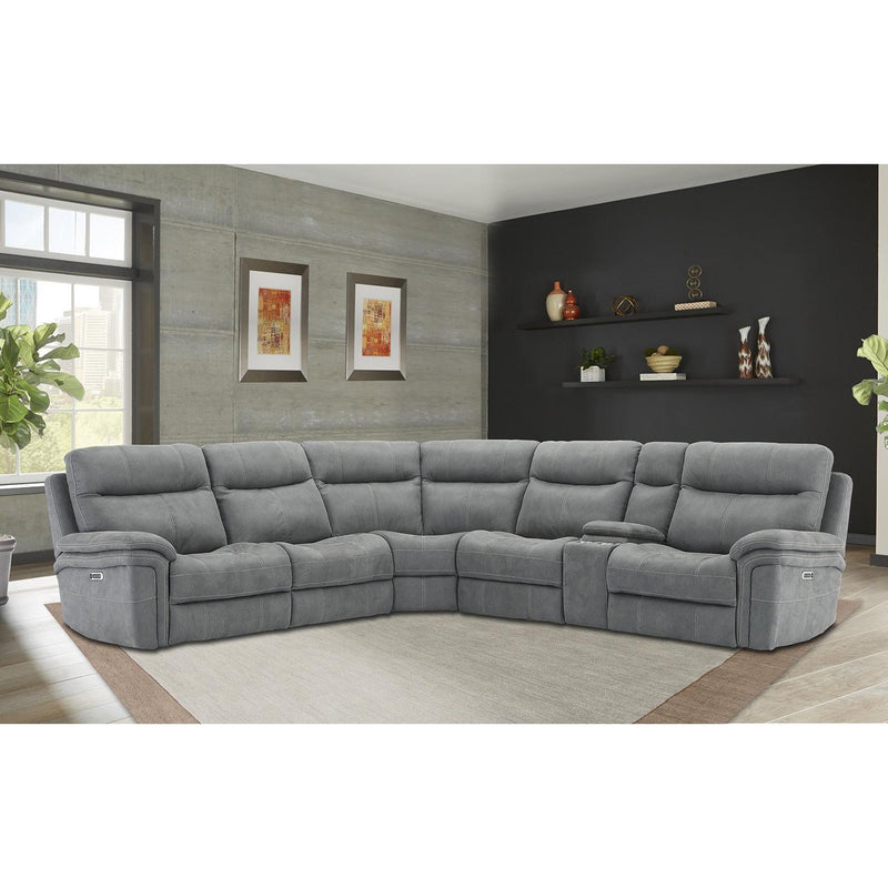 Parker Living Mason Power Reclining Fabric 6 pc Sectional MMA#810-CRB/MMA#811LPH-CRB/MMA#811RPH-CRB/MMA#840-CRB/MMA#850-CRB/MMA#860-CRB