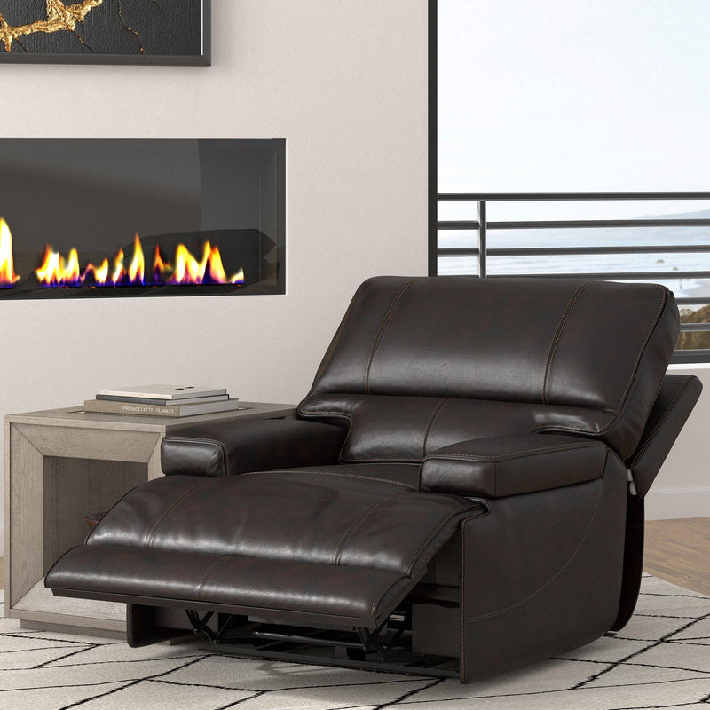 Parker Living Whitman Power Leather Match Recliner with Wall Recline MWHI