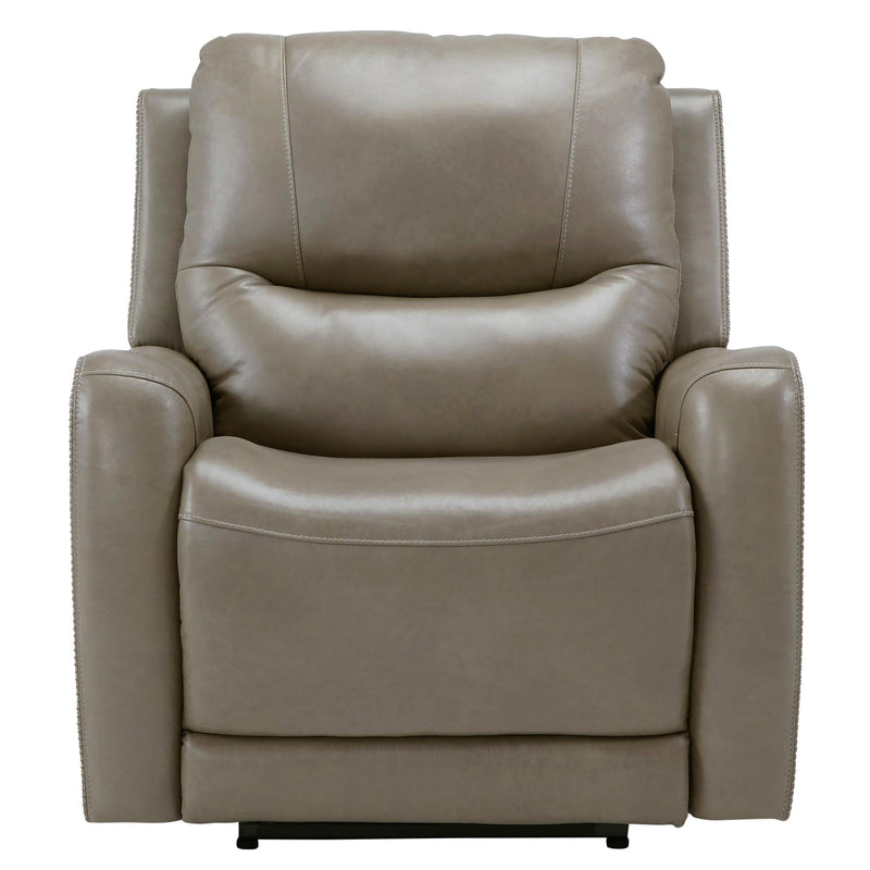 Signature Design by Ashley Galahad Power Leather Match Recliner with Wall Recline 6610206 IMAGE 3