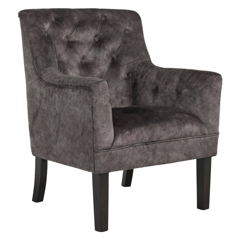 Signature Design by Ashley Drakelle Stationary Leather Look Accent Chair A3000049 IMAGE 1