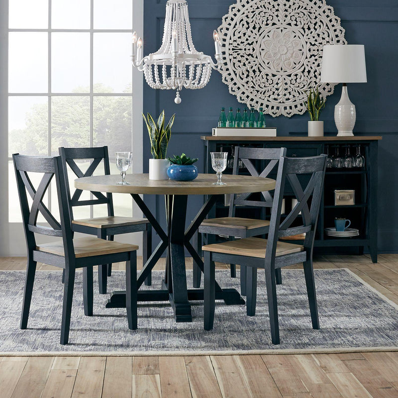 Liberty Furniture Industries Inc. Round Lakeshore Dining Table with Pedestal Base 519NY-T4848 IMAGE 7