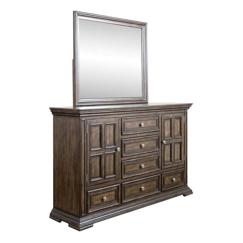 Liberty Furniture Industries Inc. Big Valley 6-Drawer Dresser with Mirror 361-BR-DM IMAGE 1