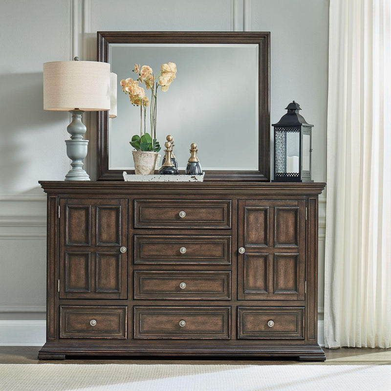 Liberty Furniture Industries Inc. Big Valley 6-Drawer Dresser with Mirror 361-BR-DM IMAGE 2