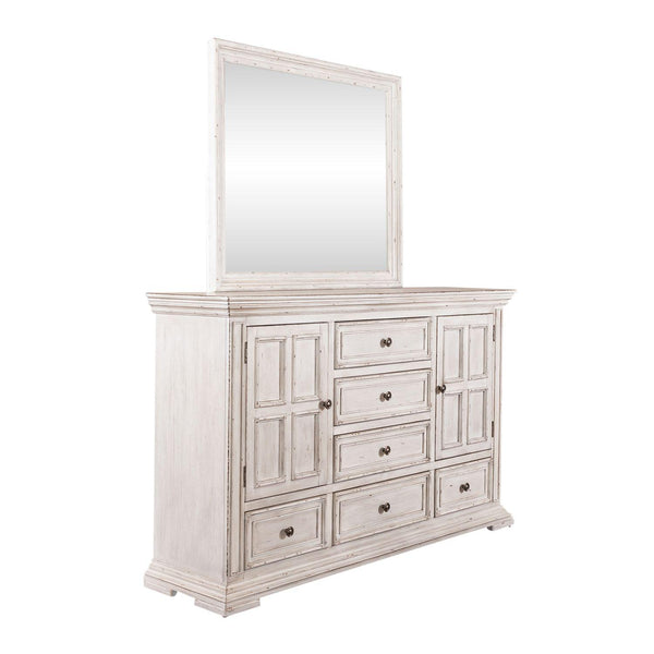 Liberty Furniture Industries Inc. Big Valley 6-Drawer Dresser with Mirror 361W-BR-DM IMAGE 1