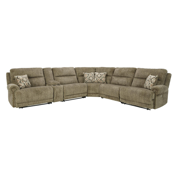 Signature Design by Ashley Lubec Power Reclining Fabric 6 pc Sectional 8540758/8540757/8540719/8540777/8540746/8540762 IMAGE 1