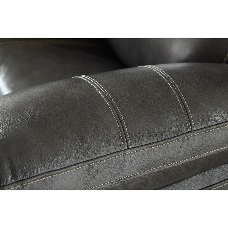Signature Design by Ashley Edmar Power Reclining Leather Match Sofa U6480615 IMAGE 7