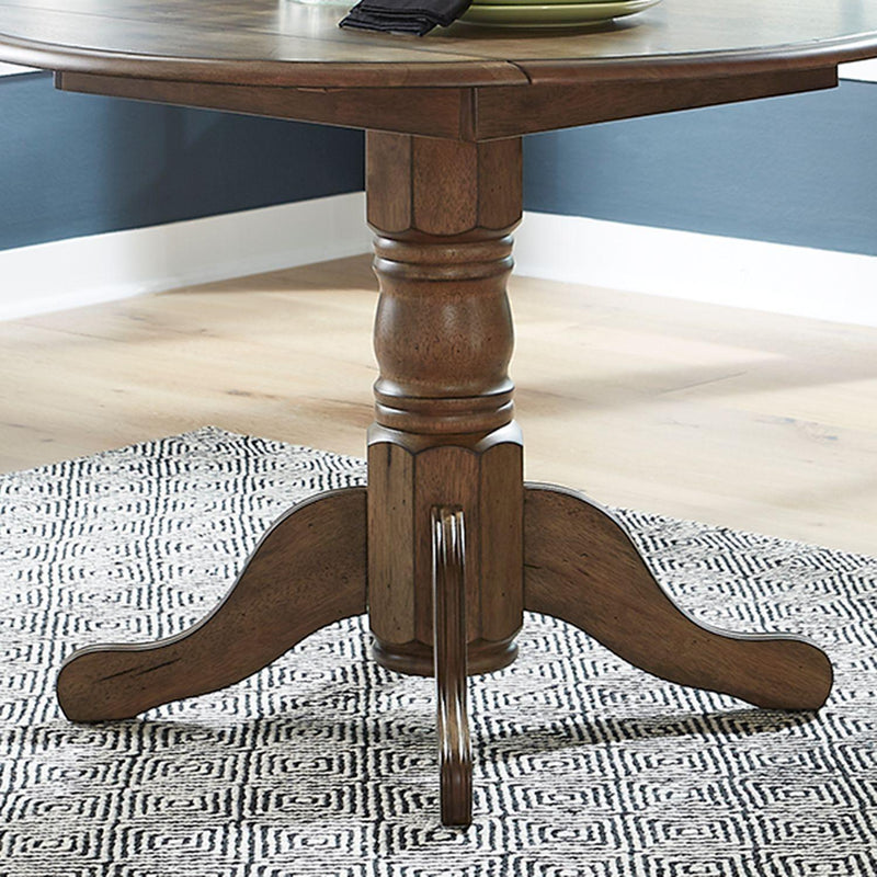 Liberty Furniture Industries Inc. Round Carolina Crossing Dining Table with Pedestal Base 186-T4242/186-P4242 IMAGE 5