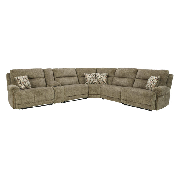 Signature Design by Ashley Lubec Power Reclining Fabric 6 pc Sectional 8540758/8540757/8540746/8540777/8540746/8540762 IMAGE 1