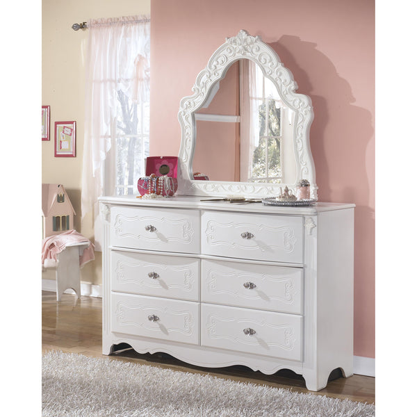 Signature Design by Ashley Exquisite 6-Drawer Kids Dresser with Mirror B188-21/B188-37 IMAGE 1
