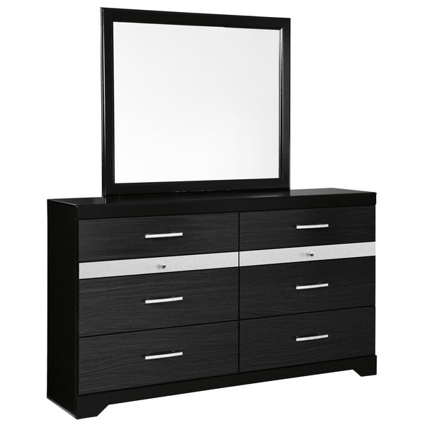 Signature Design by Ashley Starberry 6-Drawer Dresser with Mirror B304-31/B304-36 IMAGE 1