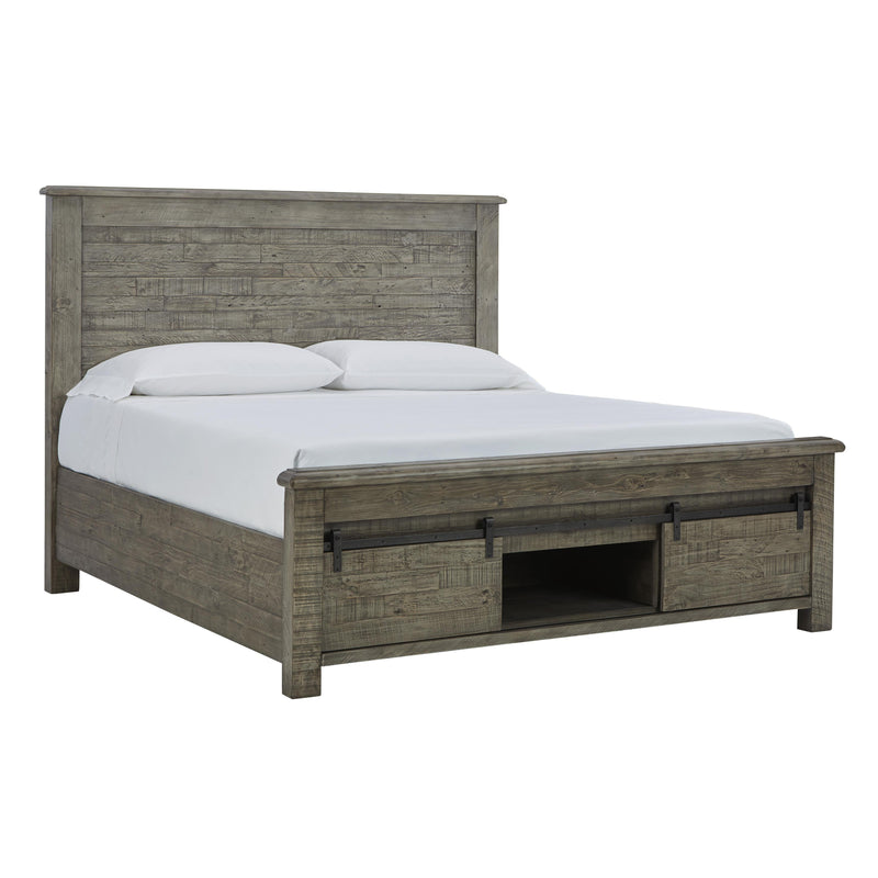 Signature Design by Ashley Brennagan Queen Panel Bed with Storage B774-74S/B774-77/B774-98S IMAGE 1