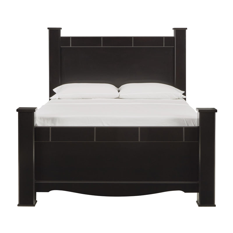 Signature Design by Ashley Mirlotown Queen Poster Bed with Storage B2711-61/B2711-67/B2711-64/B2711-98/B2711-50 IMAGE 2