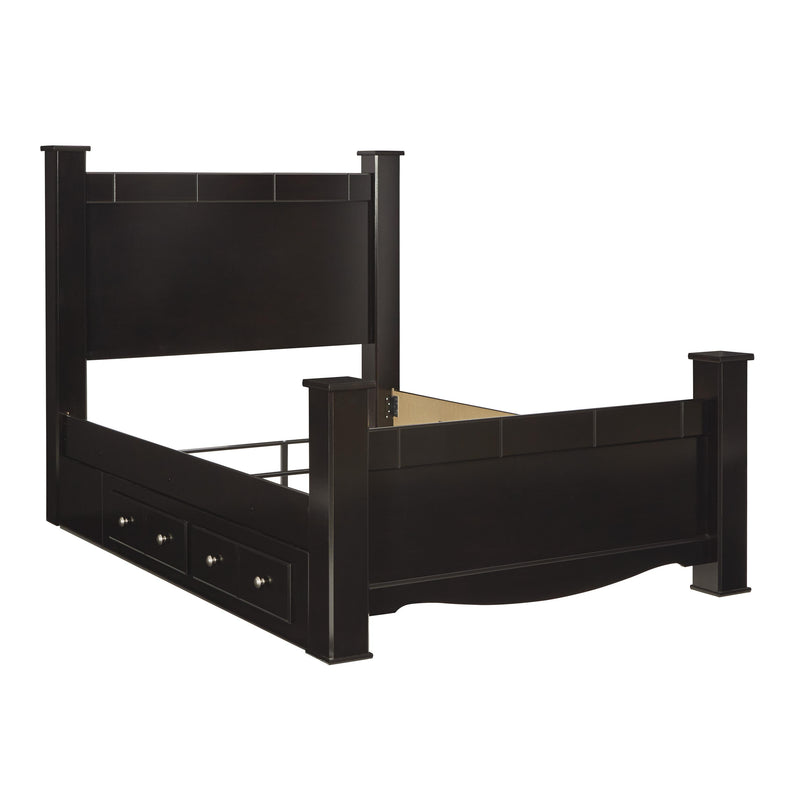 Signature Design by Ashley Mirlotown Queen Poster Bed with Storage B2711-61/B2711-67/B2711-64/B2711-98/B2711-50 IMAGE 4