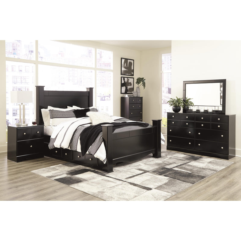 Signature Design by Ashley Mirlotown Queen Poster Bed with Storage B2711-61/B2711-67/B2711-64/B2711-98/B2711-50 IMAGE 6