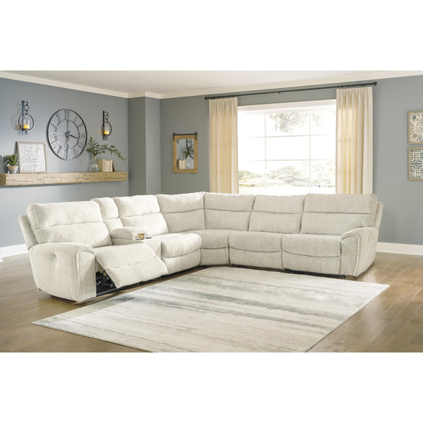 Signature Design by Ashley Critic's Corner Power Reclining Fabric 6 pc Sectional 1630358/1630357/1630319/1630377/1630346/1630362 IMAGE 1