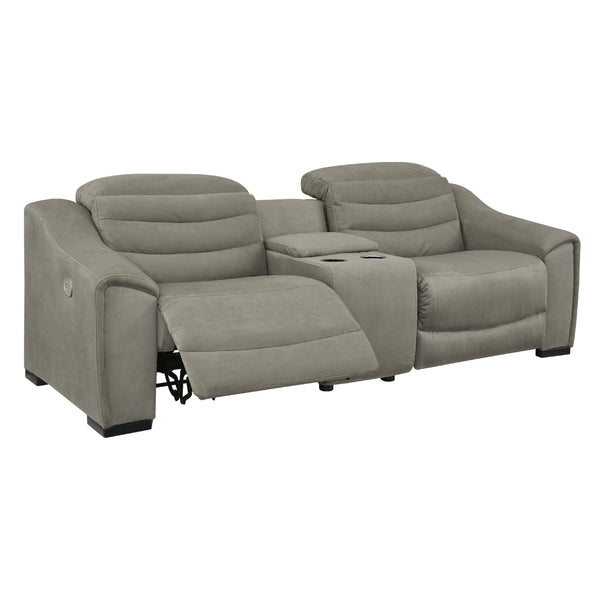 Signature Design by Ashley Next-Gen Gaucho Power Reclining Leather Look 3 pc Sectional 5850457/5850458/5850462 IMAGE 1