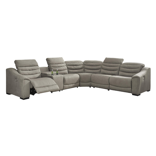 Signature Design by Ashley Next-Gen Gaucho Power Reclining Leather Look 6 pc Sectional 5850458/5850457/5850446/5850477/5850446/5850462 IMAGE 1