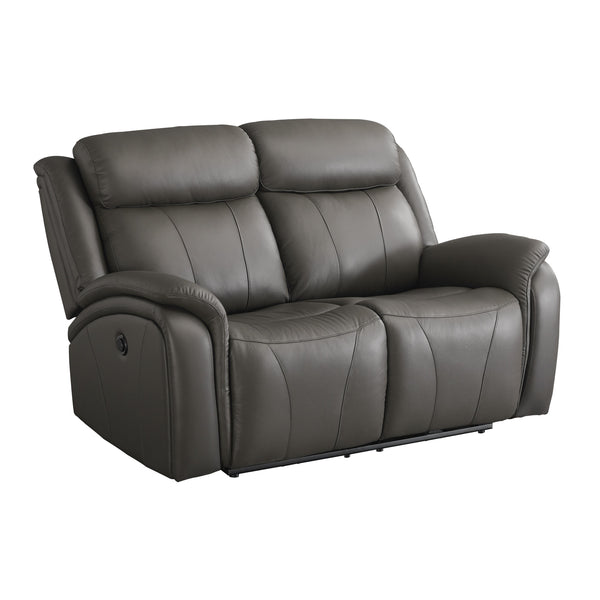 Signature Design by Ashley Chasewood Power Reclining Leather Match Loveseat U6460674 IMAGE 1