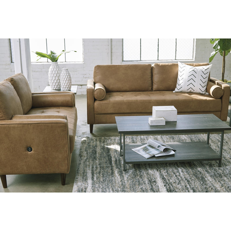 Signature Design by Ashley Darlow Stationary Leather Look Loveseat 5460435 IMAGE 11
