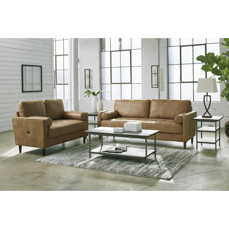 Signature Design by Ashley Darlow Stationary Leather Look Loveseat 5460435 IMAGE 14