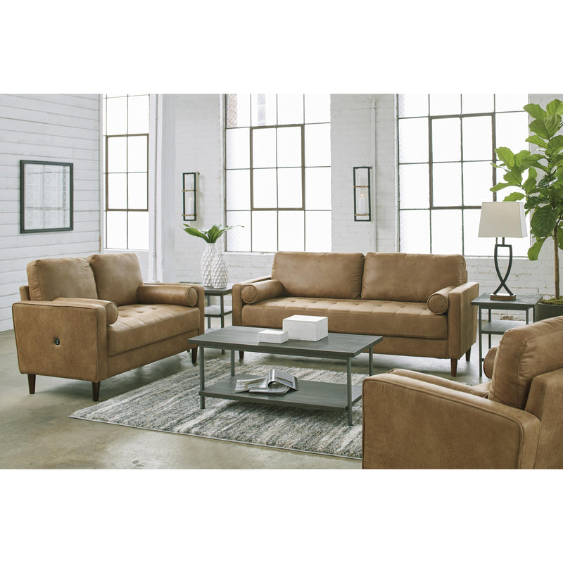Signature Design by Ashley Darlow Stationary Leather Look Loveseat 5460435 IMAGE 15