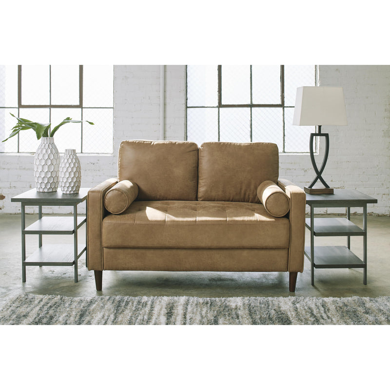 Signature Design by Ashley Darlow Stationary Leather Look Loveseat 5460435 IMAGE 6