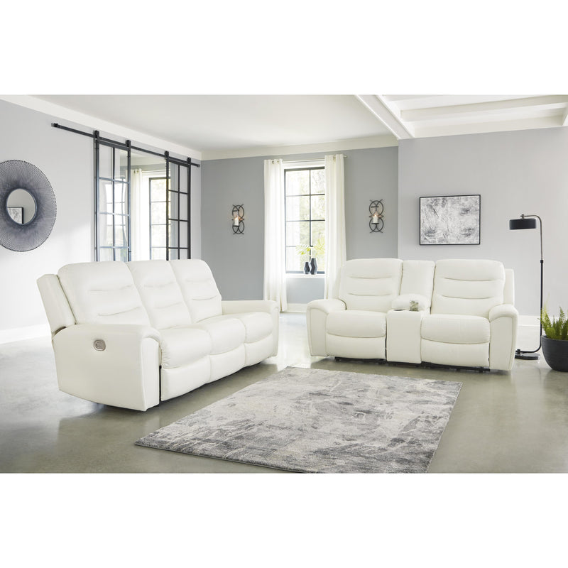 Signature Design by Ashley Warlin Power Reclining Leather Look Loveseat 6110418 IMAGE 11