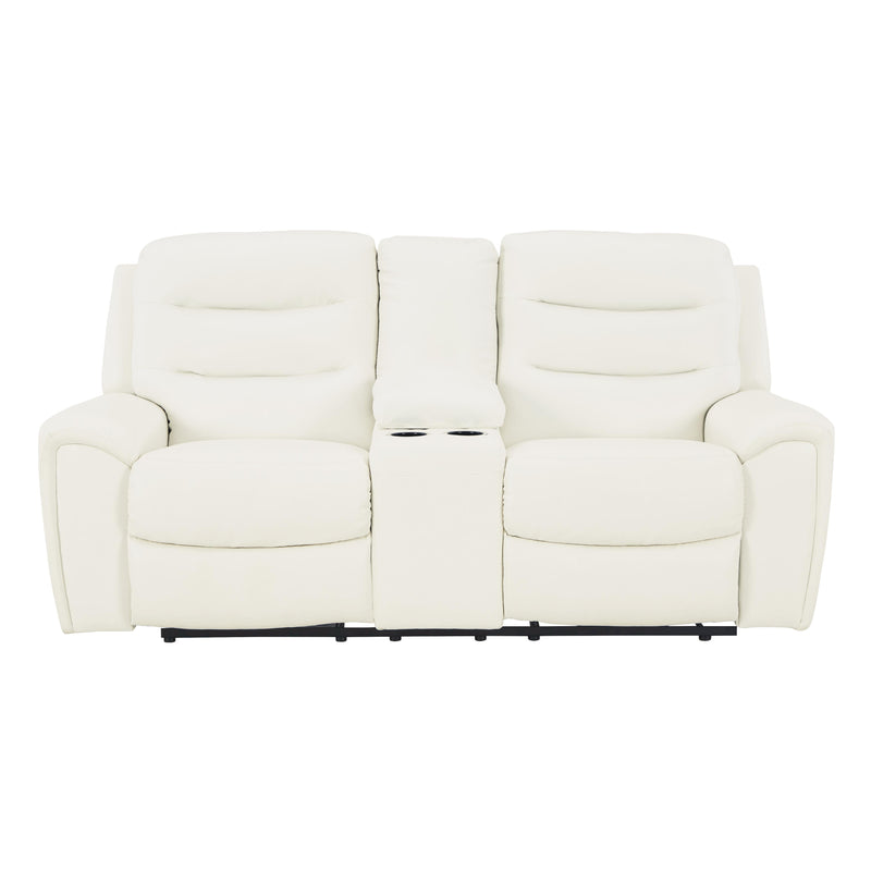 Signature Design by Ashley Warlin Power Reclining Leather Look Loveseat 6110418 IMAGE 3