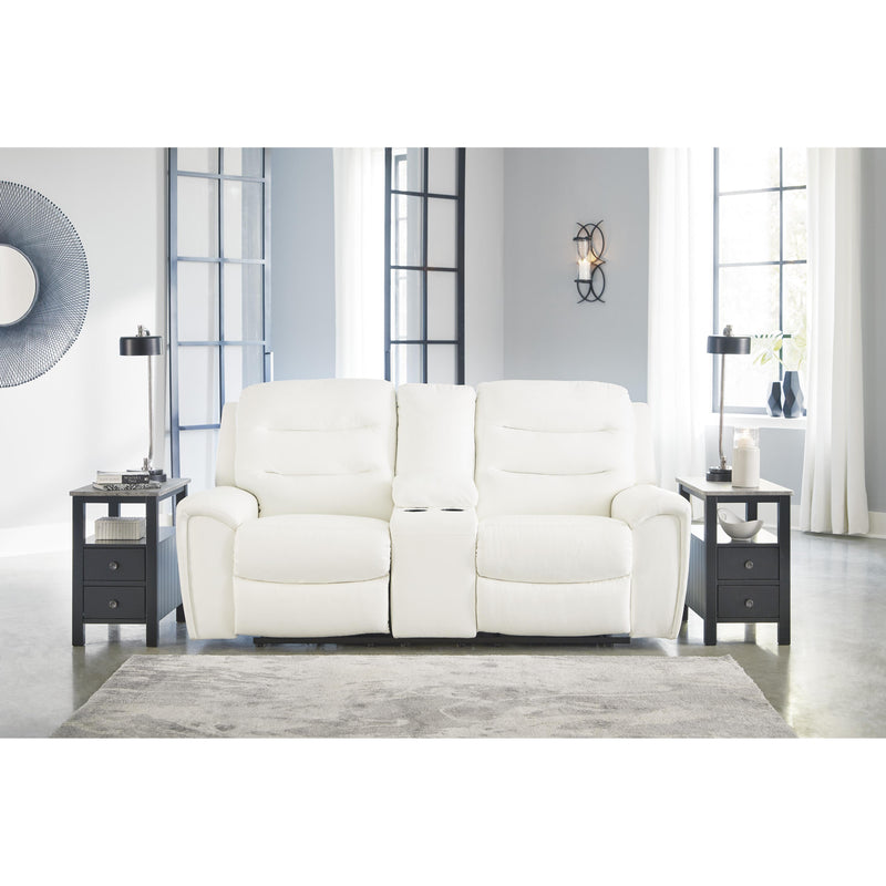 Signature Design by Ashley Warlin Power Reclining Leather Look Loveseat 6110418 IMAGE 6