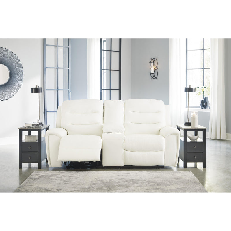 Signature Design by Ashley Warlin Power Reclining Leather Look Loveseat 6110418 IMAGE 7