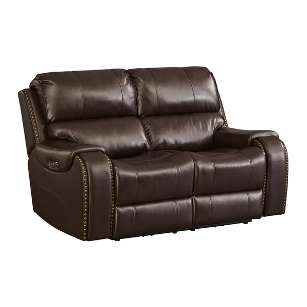 Signature Design by Ashley Latimer Power Reclining Leather Look Loveseat 6700518 IMAGE 1